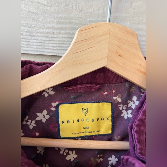 Prince&Fox Cargo Jacket in Burgundy Size medium - Picture 3 of 3